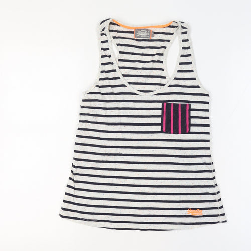 Superdry Women’s Multicoloured S Striped Racerback Pocket Tank Top