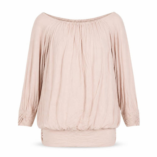 Phase Eight Women Pink XL Off Shoulder Long Sleeve Tunic Blouse