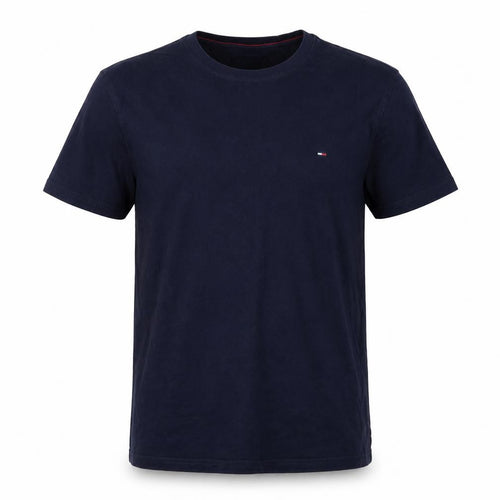 Hilfiger Denim Men’s Blue L Classic Logo Crew Neck T-Shirt