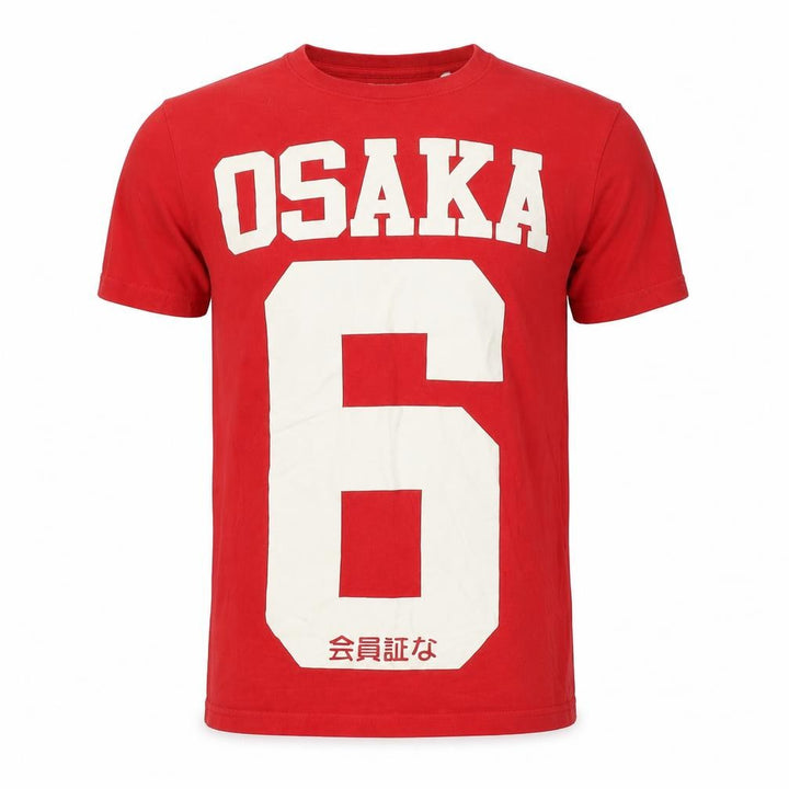 Superdry Men’s Red S Osaka 6 Graphic Print Crew Neck T-Shirt