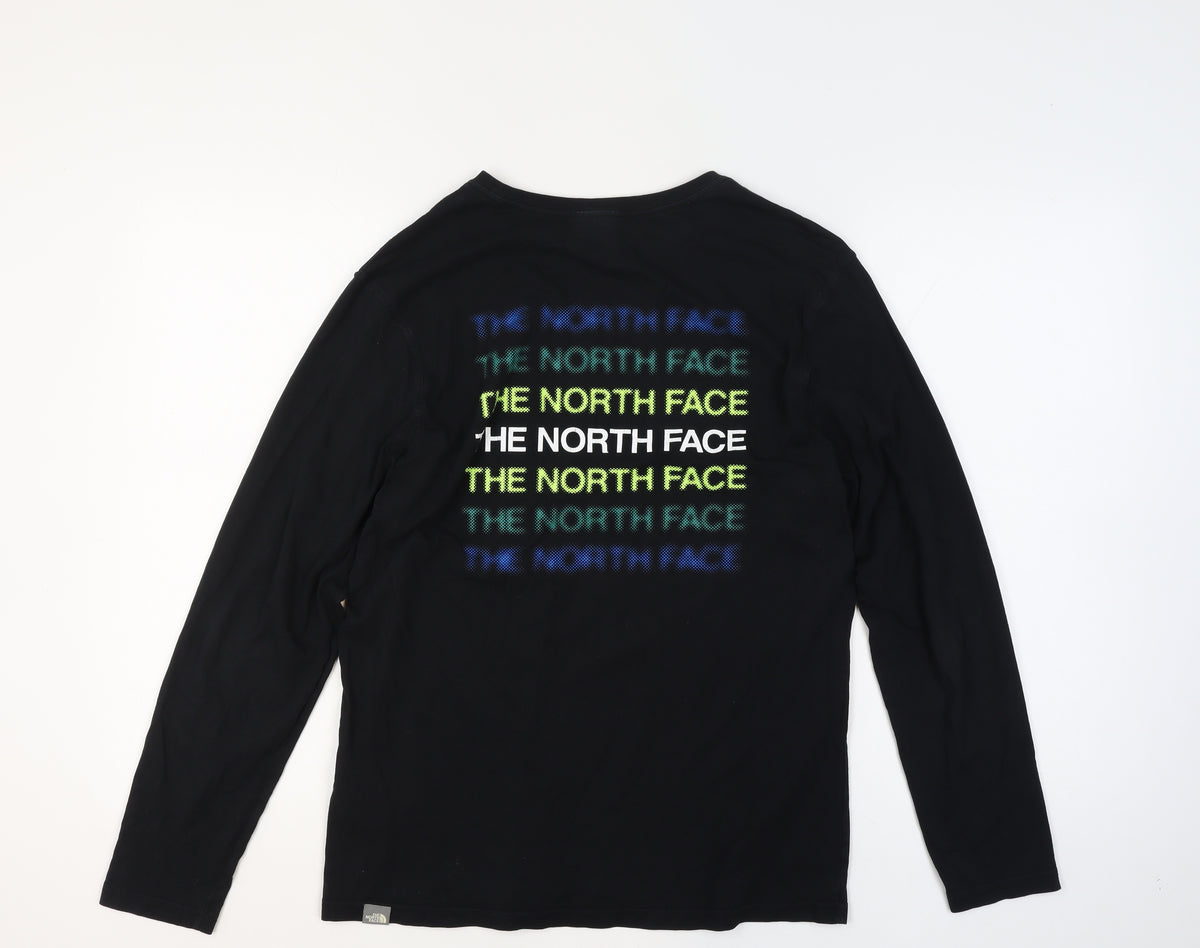 The North Face Men's Black M Long Sleeve Graphic Logo T-Shirt