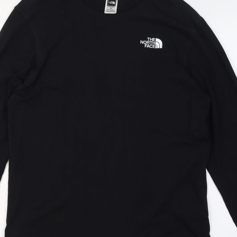 The North Face Men's Black M Long Sleeve Graphic Logo T-Shirt