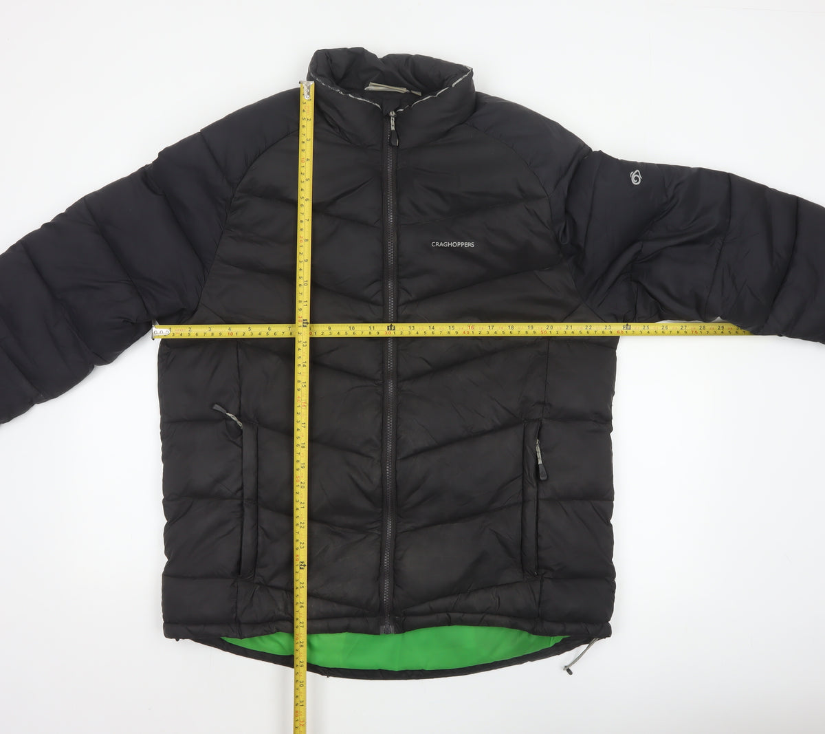 Craghoppers Men’s Black XL Puffer Jacket Quilted Outdoor Full Zip