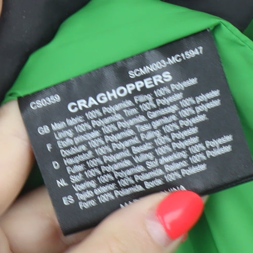 Craghoppers Men’s Black XL Puffer Jacket Quilted Outdoor Full Zip