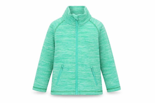 Mountain Warehouse Unisex Kids Green 3-4 Years Fleece Zip Jacket Pockets