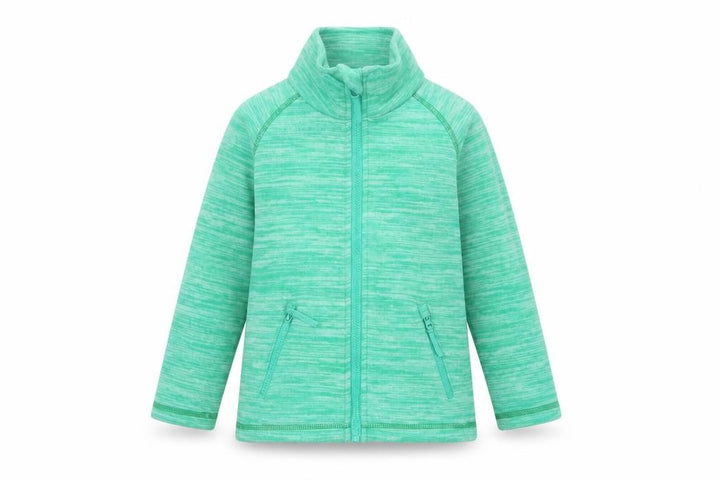 Mountain Warehouse Unisex Kids Green 3-4 Years Fleece Zip Jacket Pockets