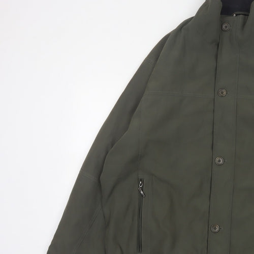 EWM Pure Classics Men's Green 2XL Basic Jacket Button Zip Pockets