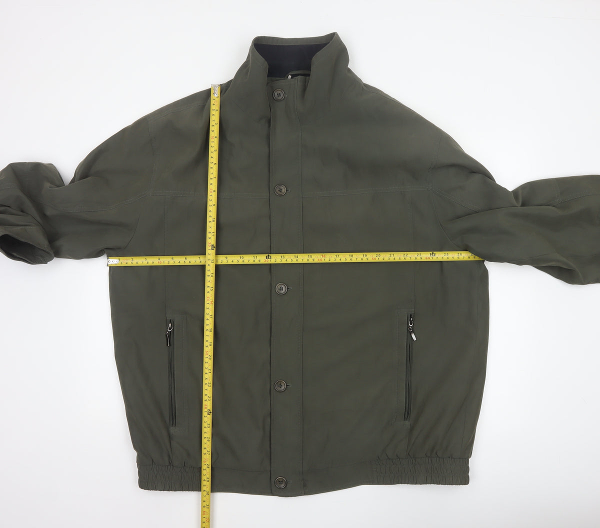 EWM Pure Classics Men's Green 2XL Basic Jacket Button Zip Pockets
