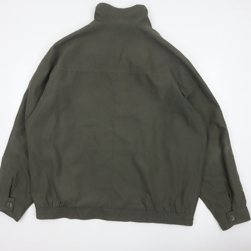 EWM Pure Classics Men's Green 2XL Basic Jacket Button Zip Pockets