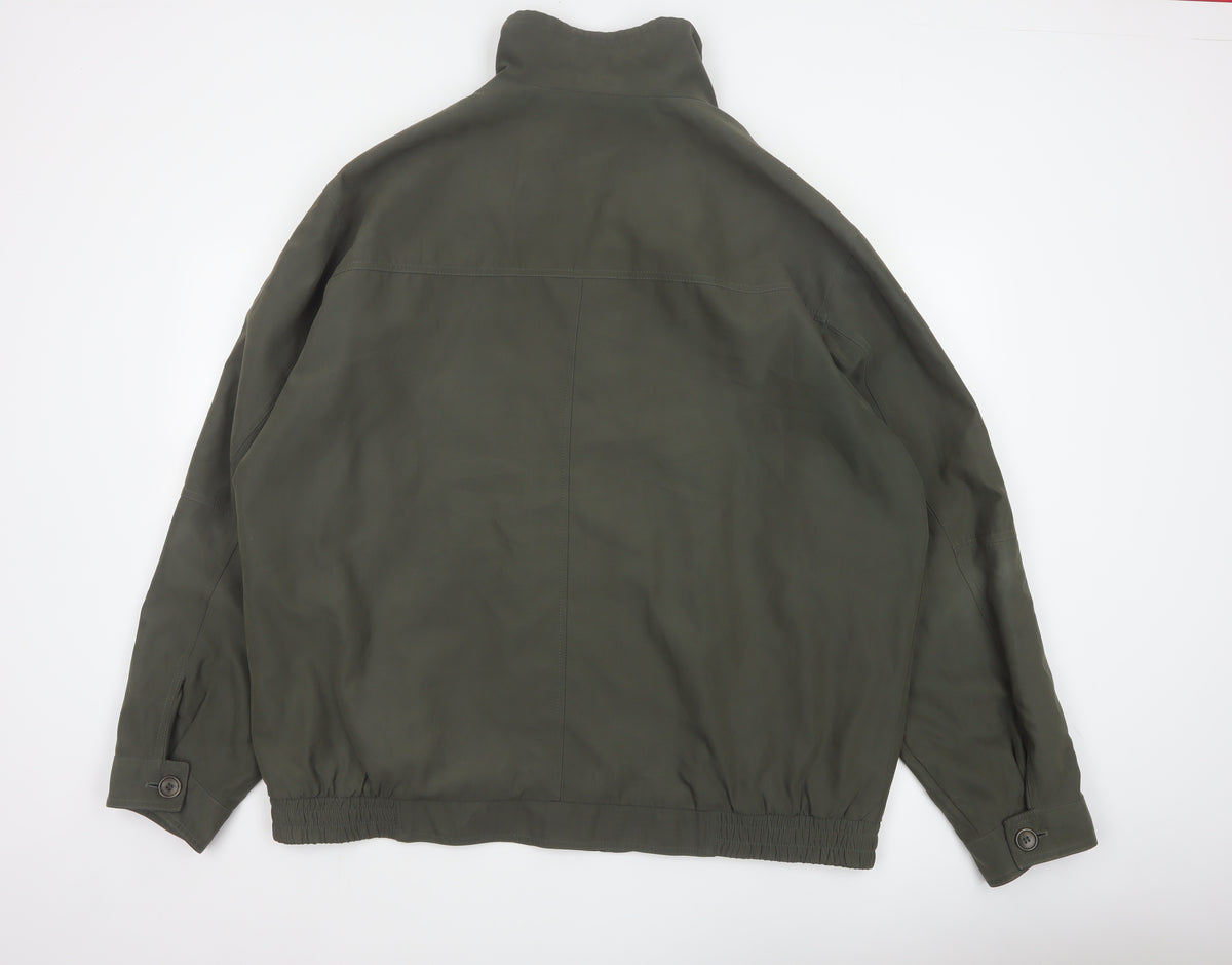 EWM Pure Classics Men's Green 2XL Basic Jacket Button Zip Pockets