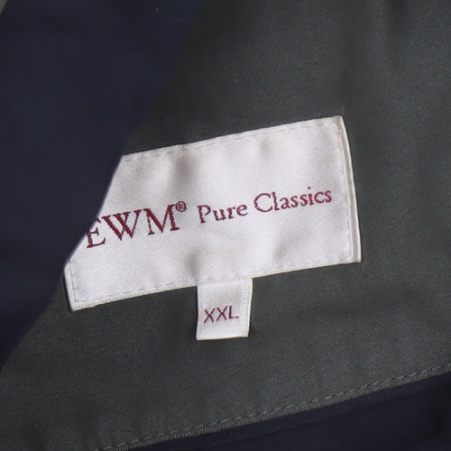 EWM Pure Classics Men's Green 2XL Basic Jacket Button Zip Pockets