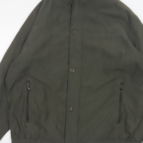 EWM Pure Classics Men's Green 2XL Basic Jacket Button Zip Pockets