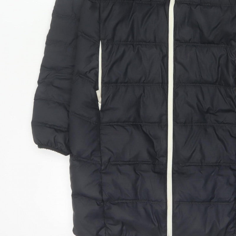 Nike Women’s Black XS Long Hooded Down Puffer Coat