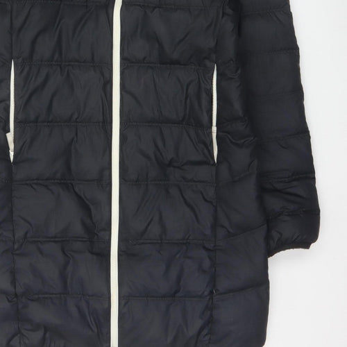 Nike Women’s Black XS Long Hooded Down Puffer Coat