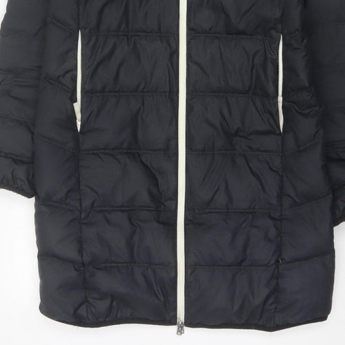 Nike Women’s Black XS Long Hooded Down Puffer Coat