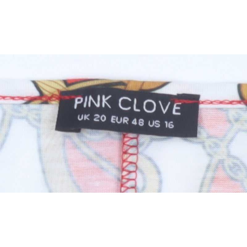 Pink Clove Women Multicoloured Animal Print Skater Dress UK 20