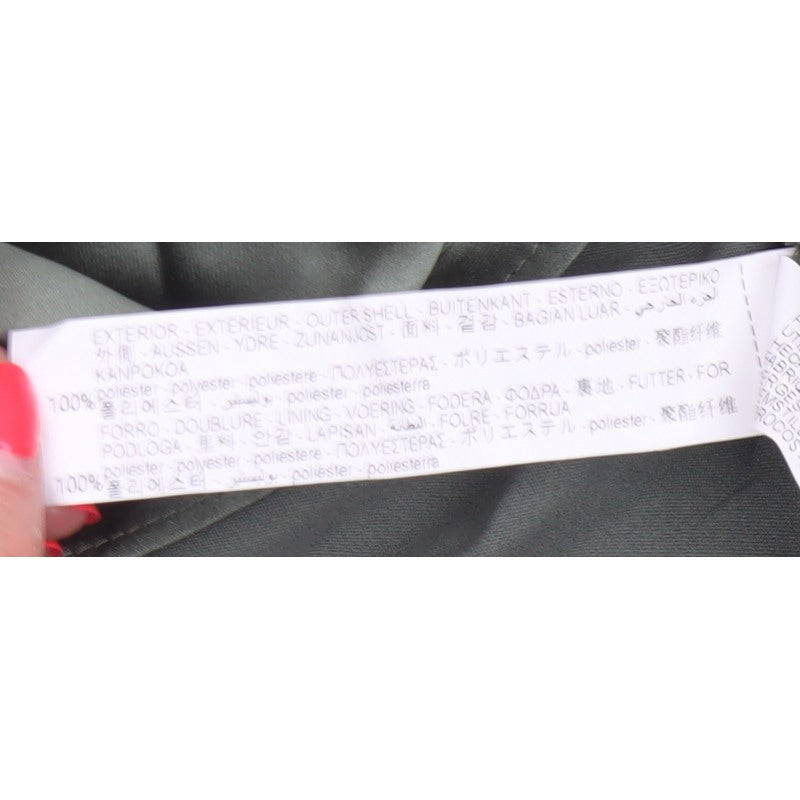 Zara Women Green XL Halter Mini Fit & Flare Satin Party Dress