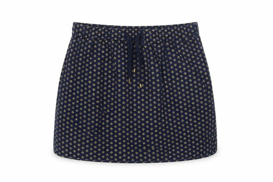 Fat Face Women Blue Floral Lyocell Mini Skirt UK 12 Elastic Waist
