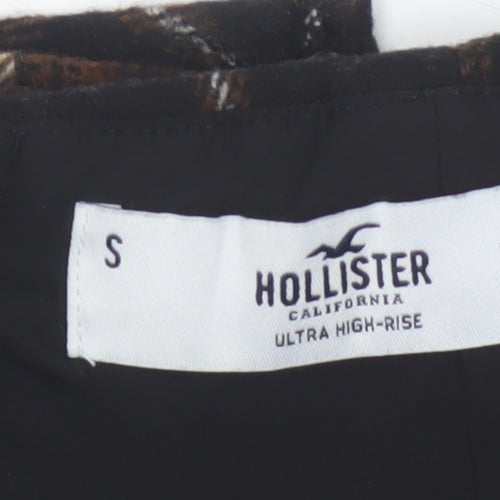 Hollister Women Multicoloured S High Rise Plaid Wrap Mini Skirt