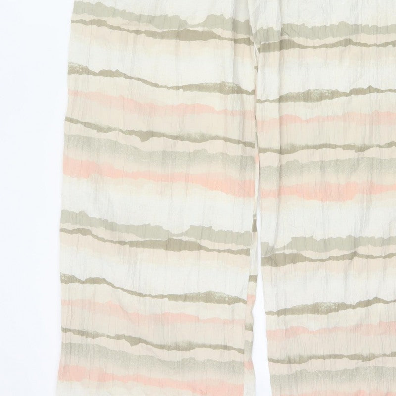 Additional view of French Connection Women’s Multicoloured M Wide-Leg Striped Trousers