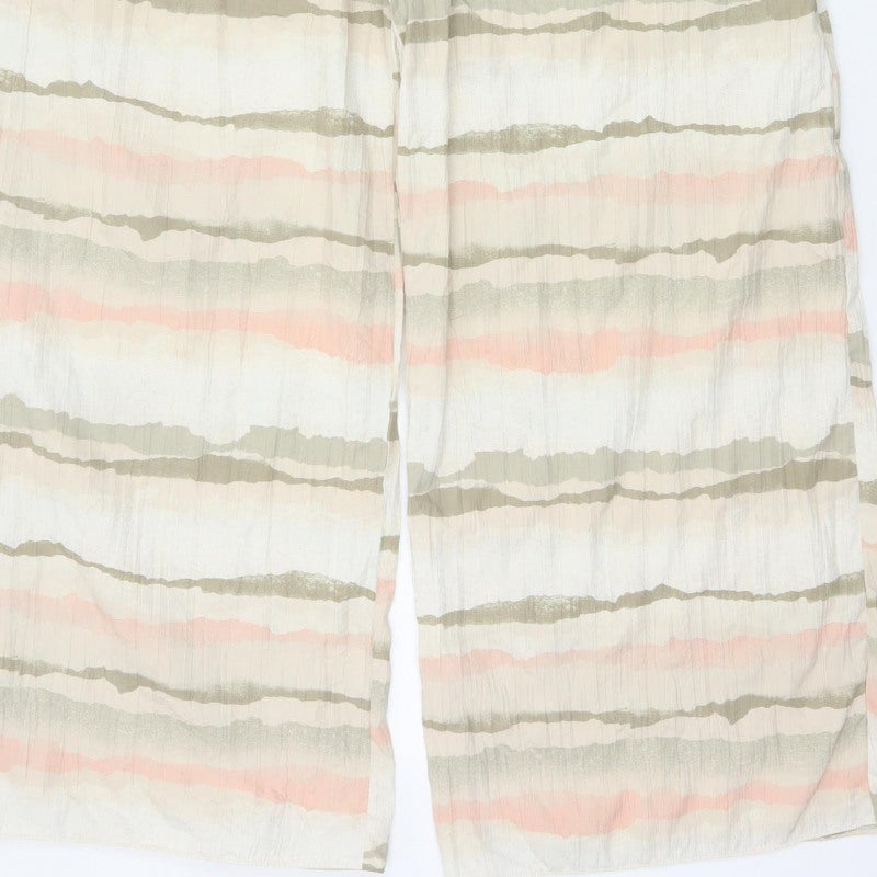 Additional view of French Connection Women’s Multicoloured M Wide-Leg Striped Trousers