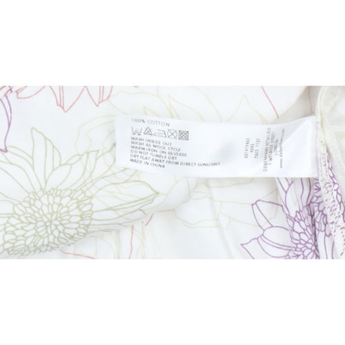 Rocha John Rocha Women’s Ivory Floral A-Line Knee Length Skirt UK 16