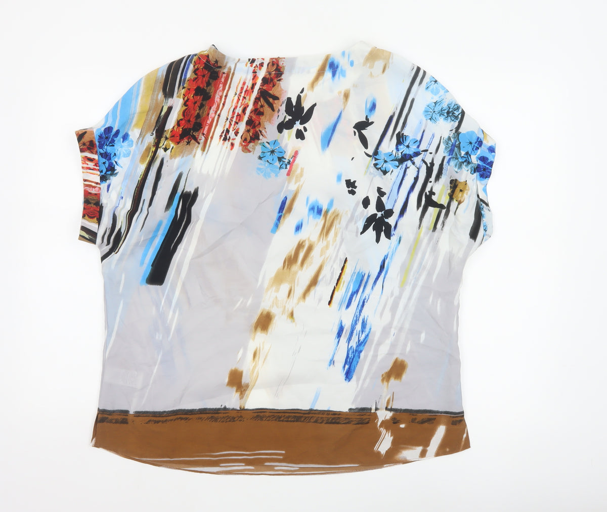 Autograph Women’s Multicoloured Floral Kimono Blouse UK 16