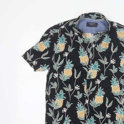 Limited Edition Men’s S Black Pineapple Hawaiian Short Sleeve Shirt