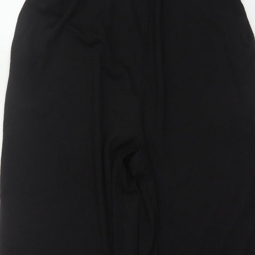 H&M Women's Black XL Wide-Leg Belted Strappy Jumpsuit