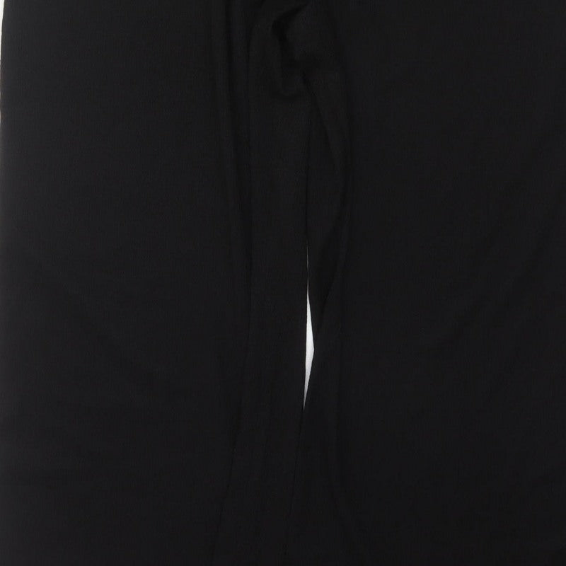H&M Women's Black XL Wide-Leg Belted Strappy Jumpsuit