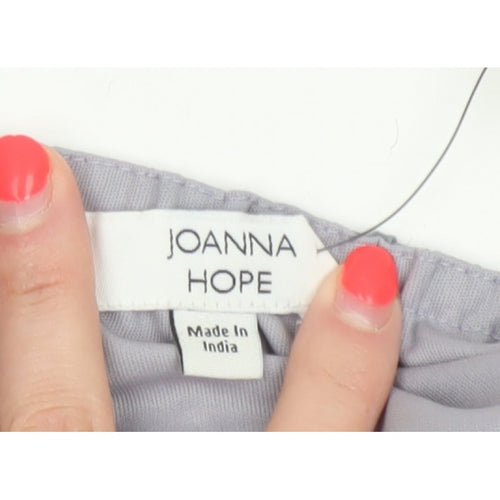 Joanna Hope Women’s Grey UK 20 Midi Chiffon Feather Print Slip Dress