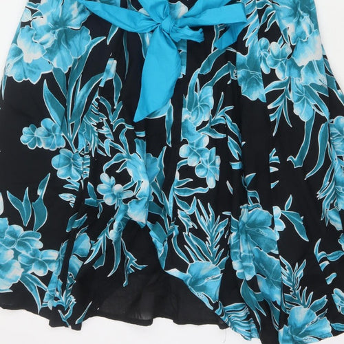 Joe Browns Women Blue Floral Fit & Flare Cotton Dress UK 28