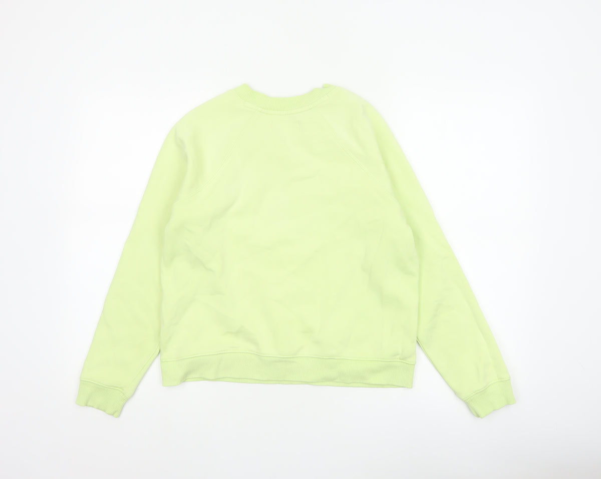 Brand and care label for Next Women’s Green, size UK 10, Pullover Crew Neck Raglan Sweatshirt