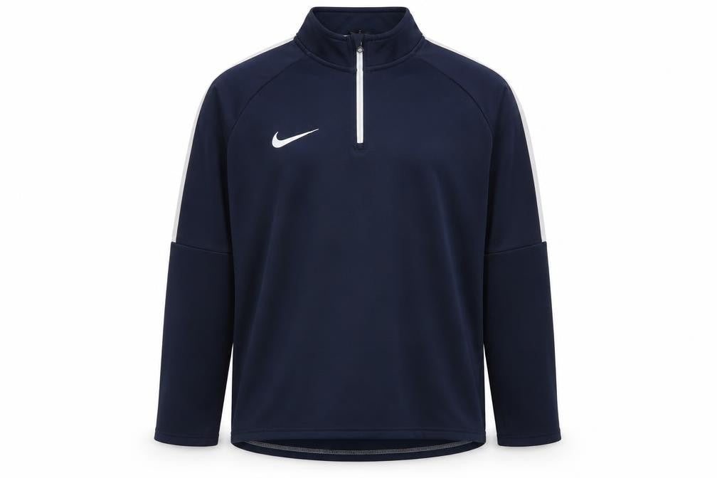 Nike Men’s Blue L Dri-FIT 1/4 Zip High Neck Sports Sweatshirt