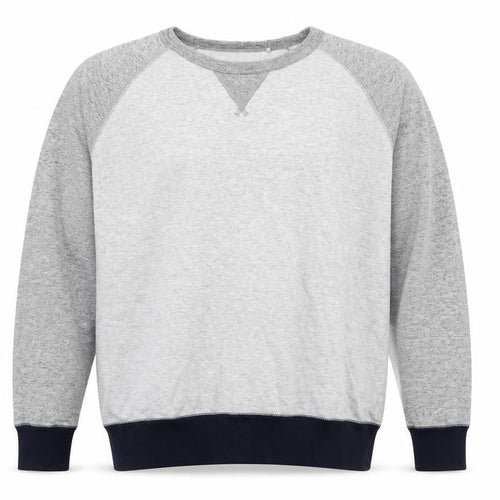 Uniqlo Men Grey XL Pullover Crew Neck Raglan Sweatshirt