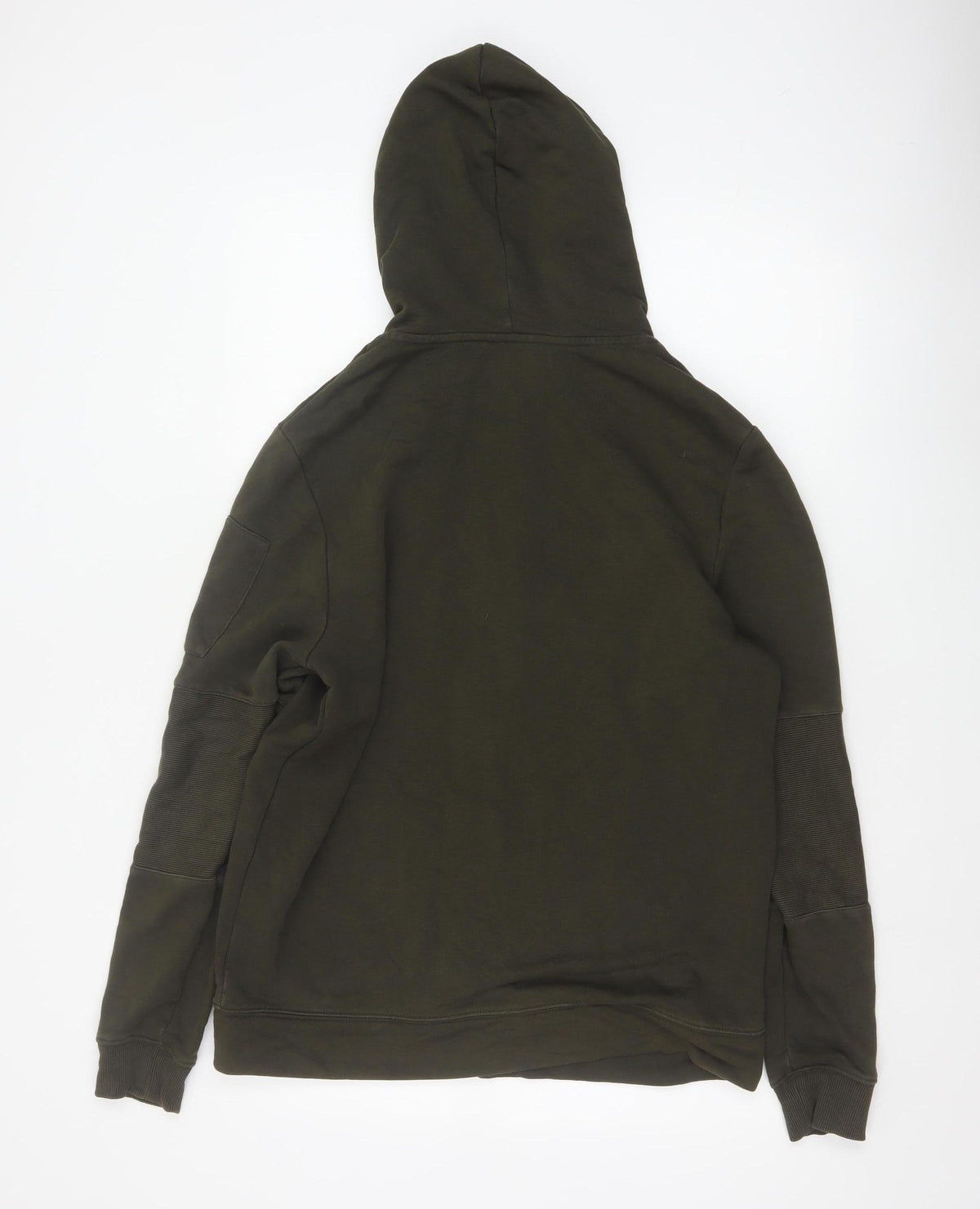 River Island Men’s Green M Full Zip Hooded Fleece Sweatshirt