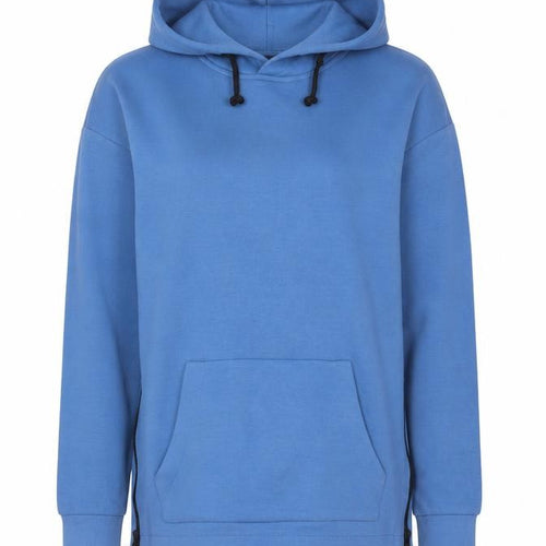 H&M Women’s Blue XS Pullover Hoodie Hooded Side Zip Cotton Blend