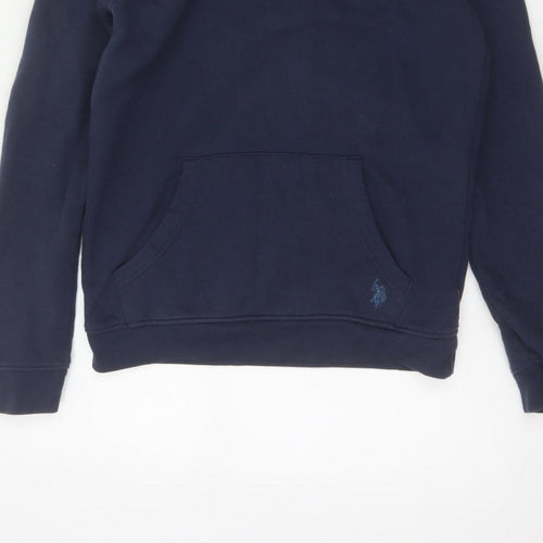 U.S. Polo Assn. Boys Blue 15-16 Years Pullover Hoodie Logo