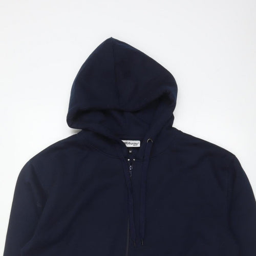 Altitude Mens Blue M Full Zip Hooded Polyester Hoodie Pockets