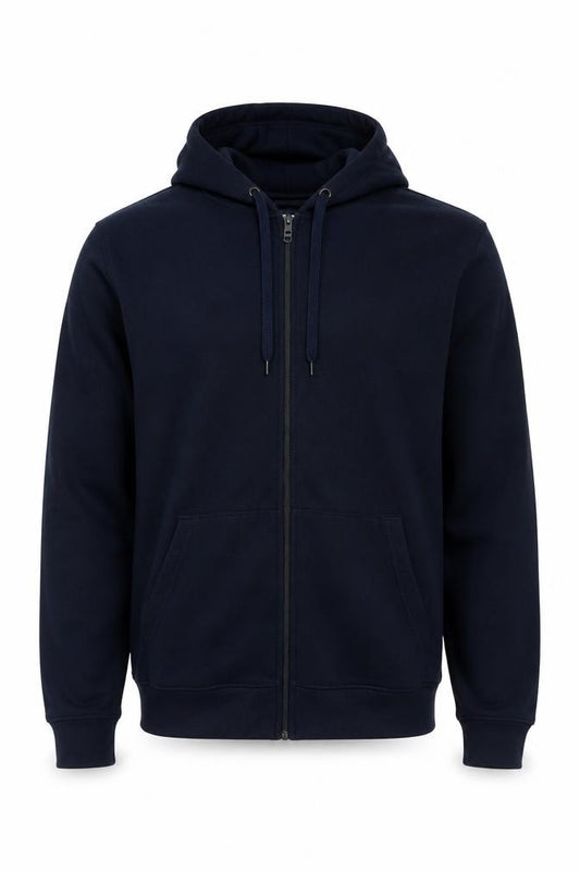 Altitude Mens Blue M Full Zip Hooded Polyester Hoodie Pockets
