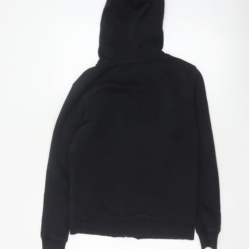 Gym King Women’s Black S Full Zip Hooded Logo Hoodie Cotton Blend