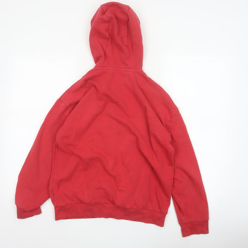 Next Boys Red 13 Years Full Zip Hooded Fleece Hoodie Pockets