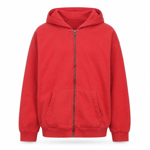 Next Boys Red 13 Years Full Zip Hooded Fleece Hoodie Pockets