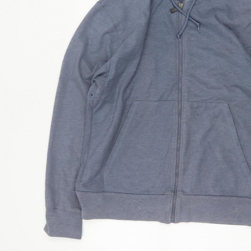 Rohan Men’s Grey M Full Zip Hooded Sweat Jacket Cotton Blend