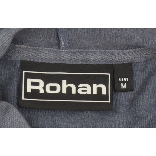 Rohan Men’s Grey M Full Zip Hooded Sweat Jacket Cotton Blend