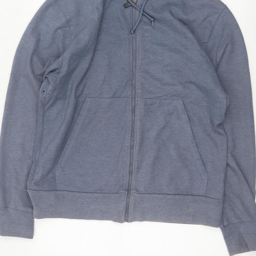 Rohan Men’s Grey M Full Zip Hooded Sweat Jacket Cotton Blend