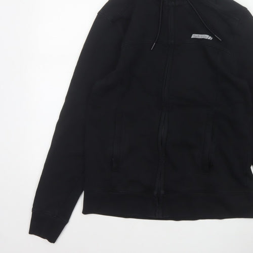 Van Heusen Men’s Black S Full Zip Hooded Cotton Rich Hoodie