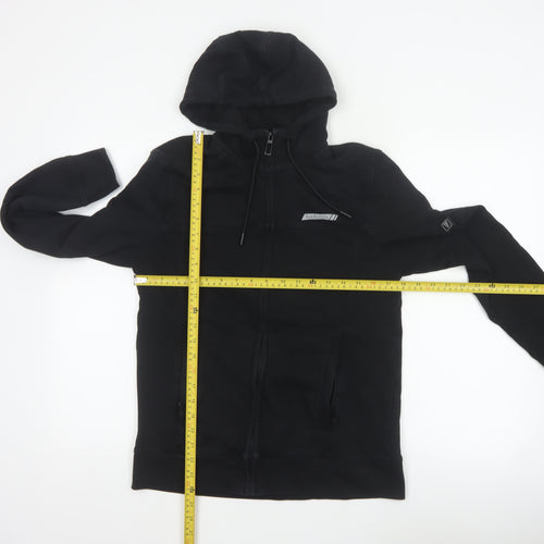 Van Heusen Men’s Black S Full Zip Hooded Cotton Rich Hoodie