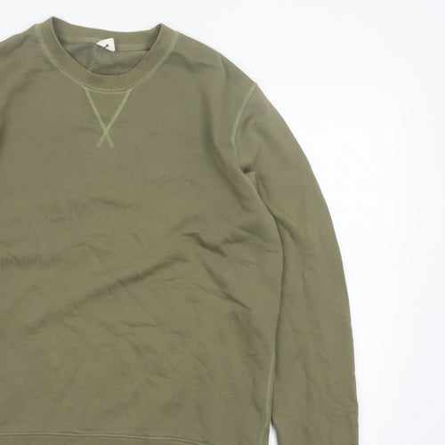 Arket Men’s Green M Crew Neck Pullover Cotton Sweatshirt