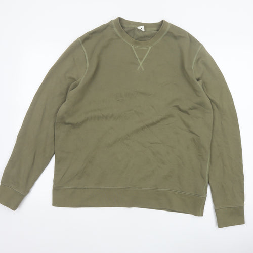 Arket Men’s Green M Crew Neck Pullover Cotton Sweatshirt